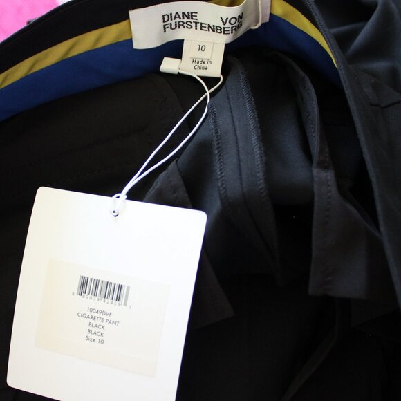 NEW DIANE VON FURSTENBERG Wool Cigarette Pant | Workwear, Chic Events, Tailored - Picture 4 of 10